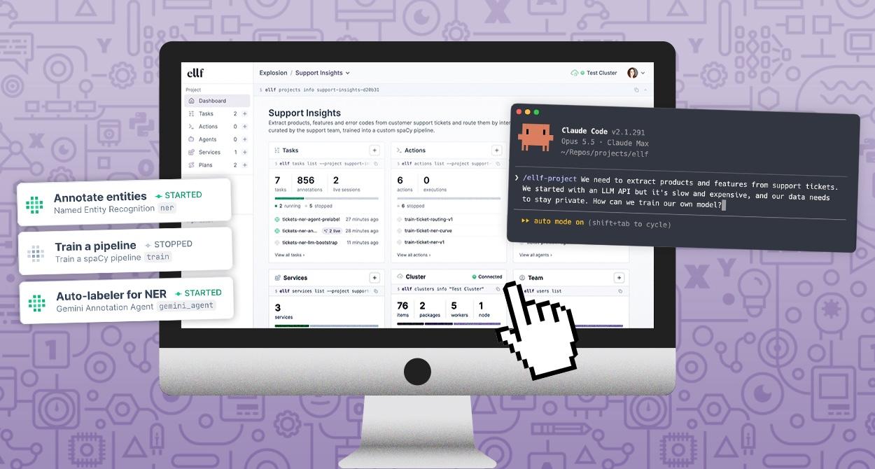 Introducing Ellf: The missing piece for building NLP with coding assistants