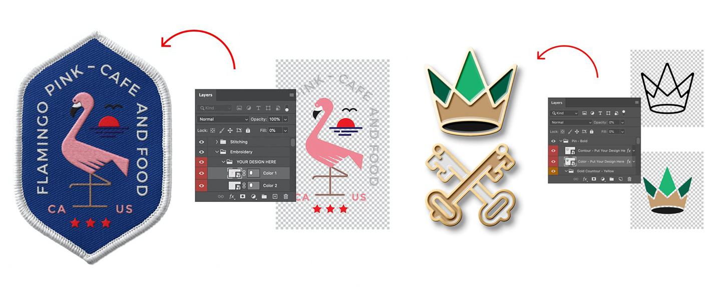 Different mockups on Creative Market