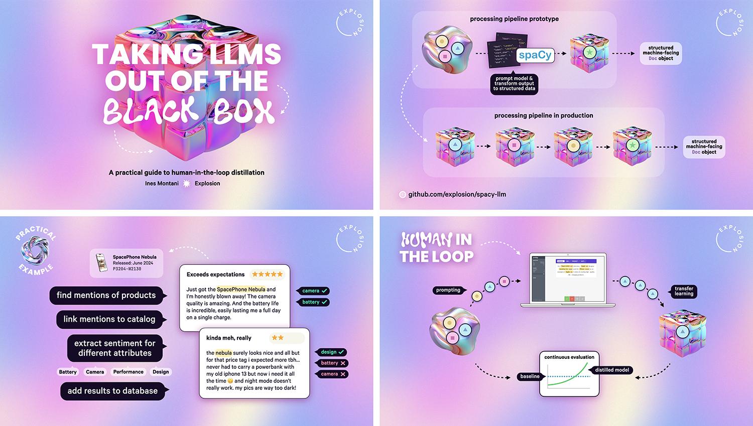 Screenshots from the talk slides