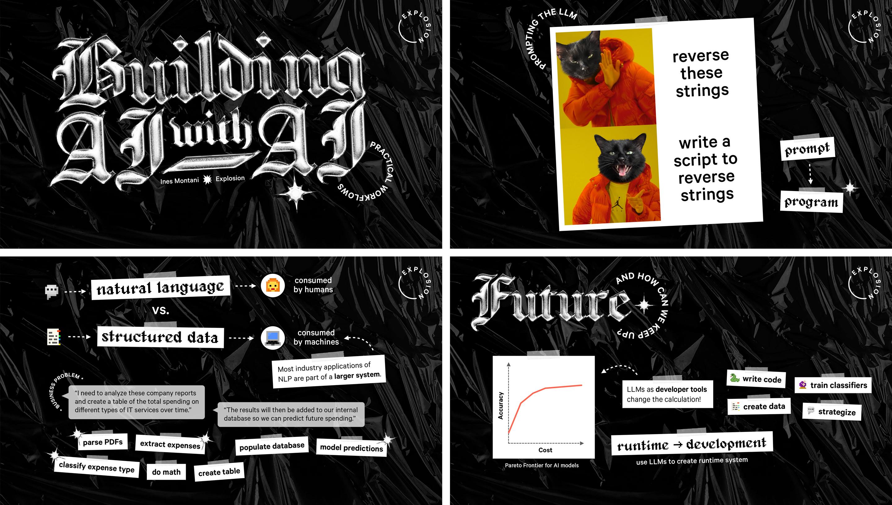 Screenshots from the talk slides