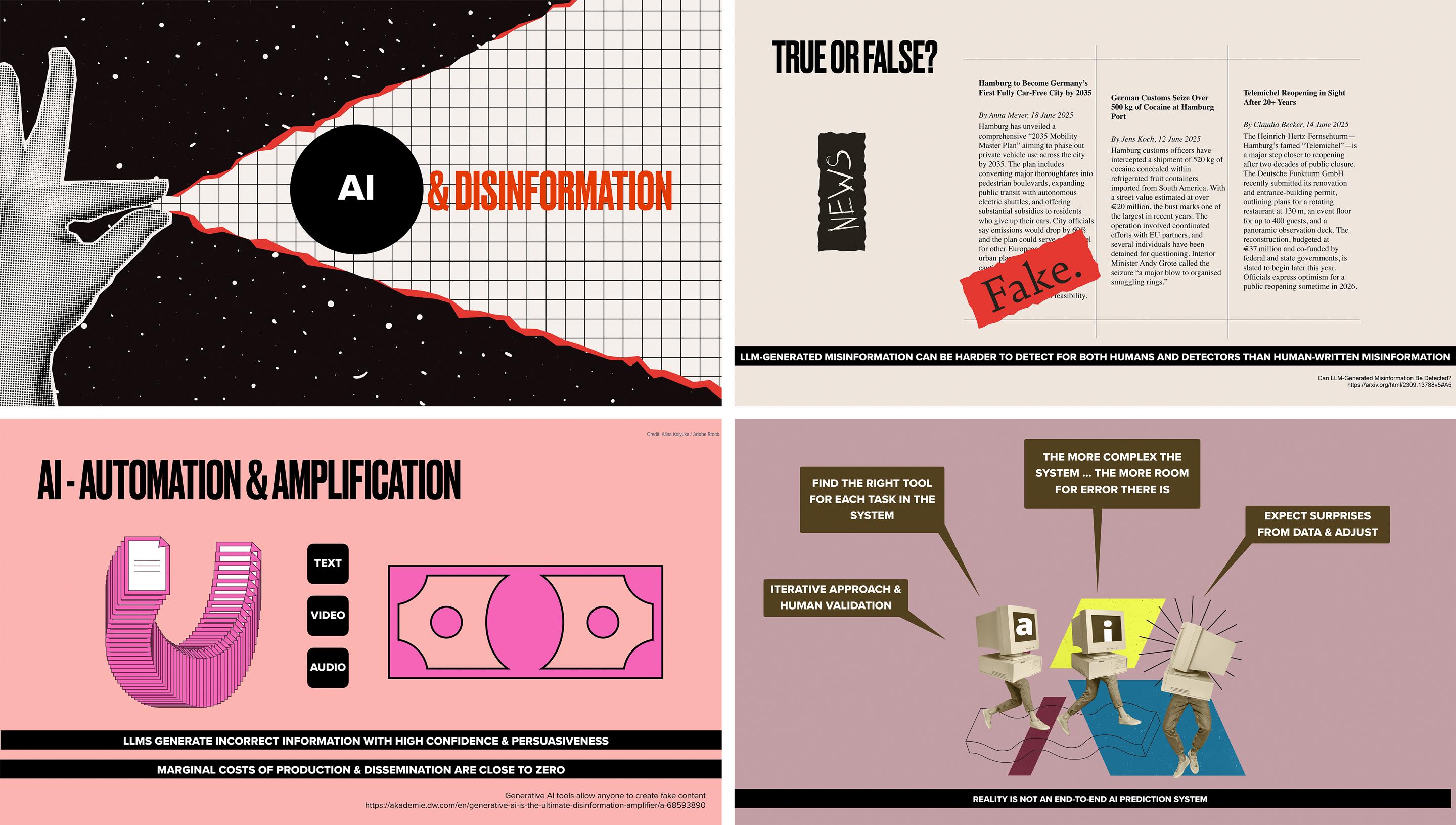 Screenshots from the talk slides