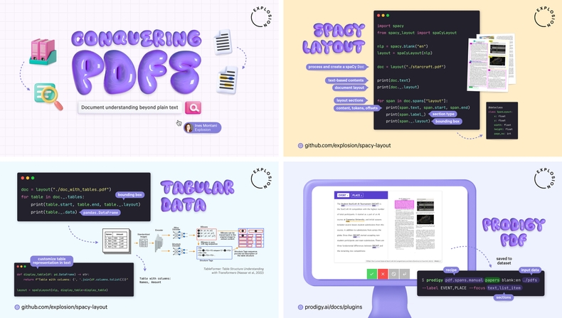 Screenshots from the talk slides