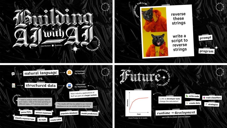 Screenshots from the talk slides