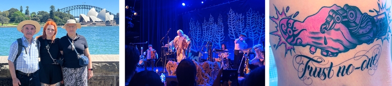 Photo of me in Sydney, Patrick Wolf in concert and tattoo